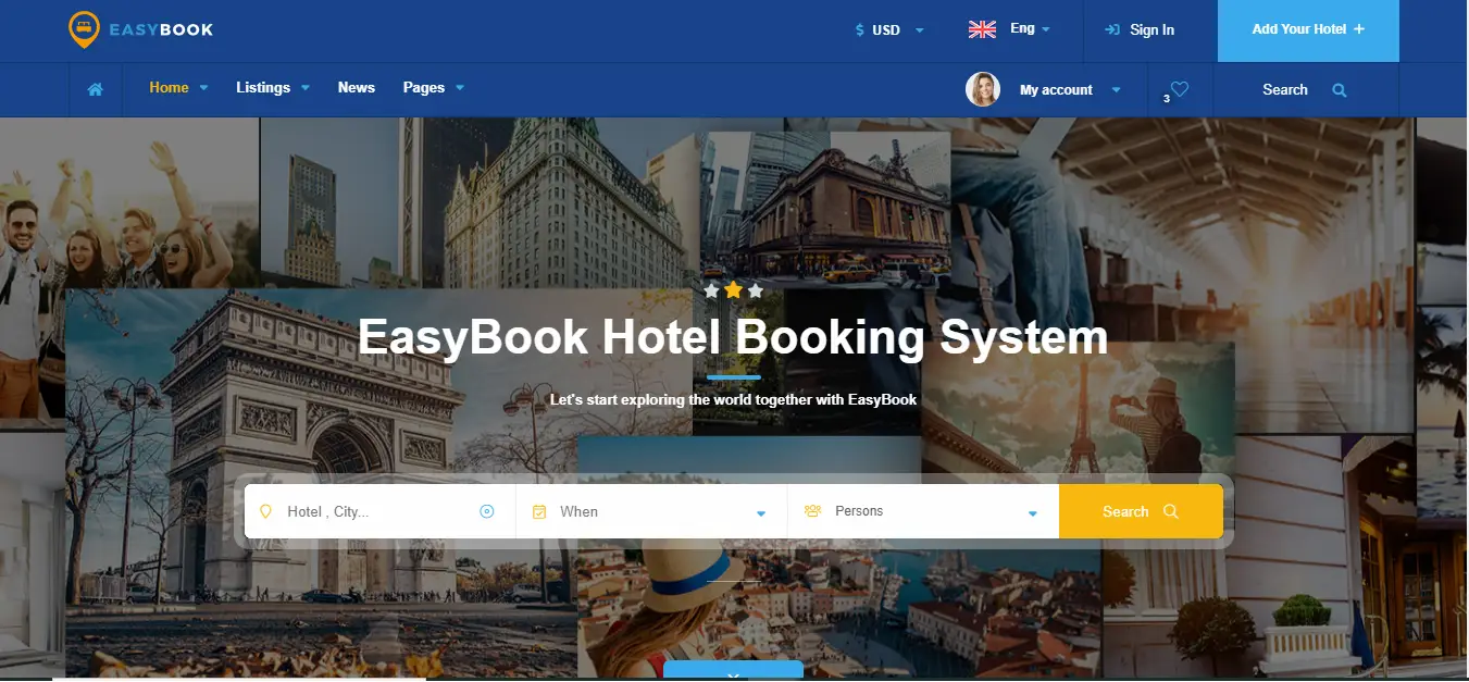 EasyBook - Hotel & Restaurant Booking Platform