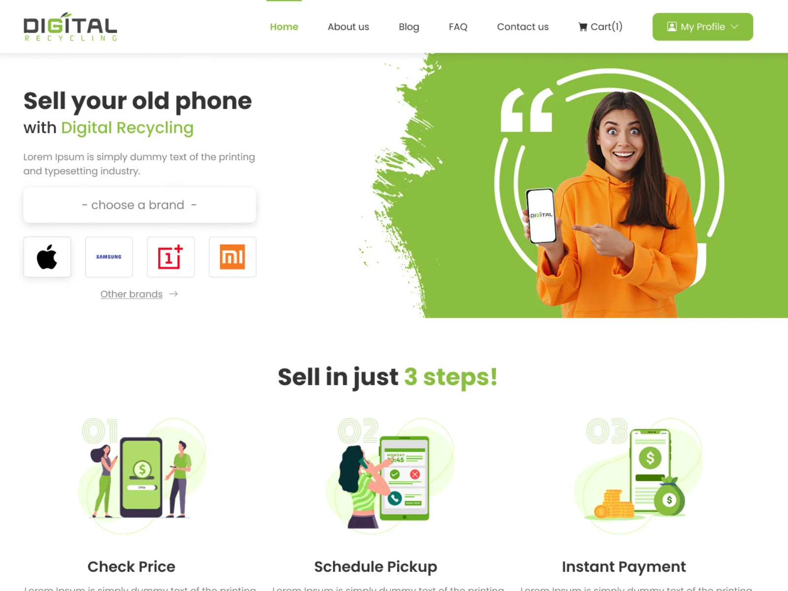 PhoneCycle – Eco Recycling Website